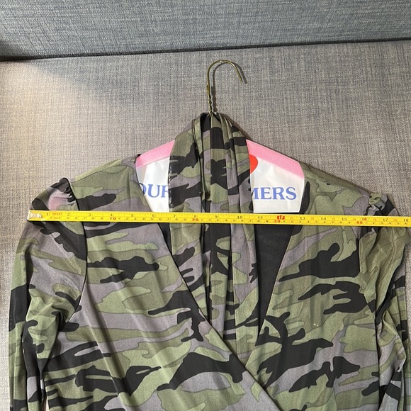 Scoop Camo Mesh Dress - Picture 7 of 8